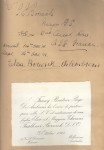 Wedding invitation - Thomas Borwick and Elsa De Ambrosis, 15 Oct 1918
