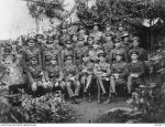 Officers 60th Battalion H G Lovett Cameron, from row, third from right