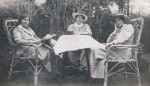 Constance Brooks (right), Sisters Club, Bombay 1917
