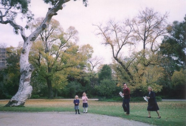 001 Corroboree tree with Faul family May 1986