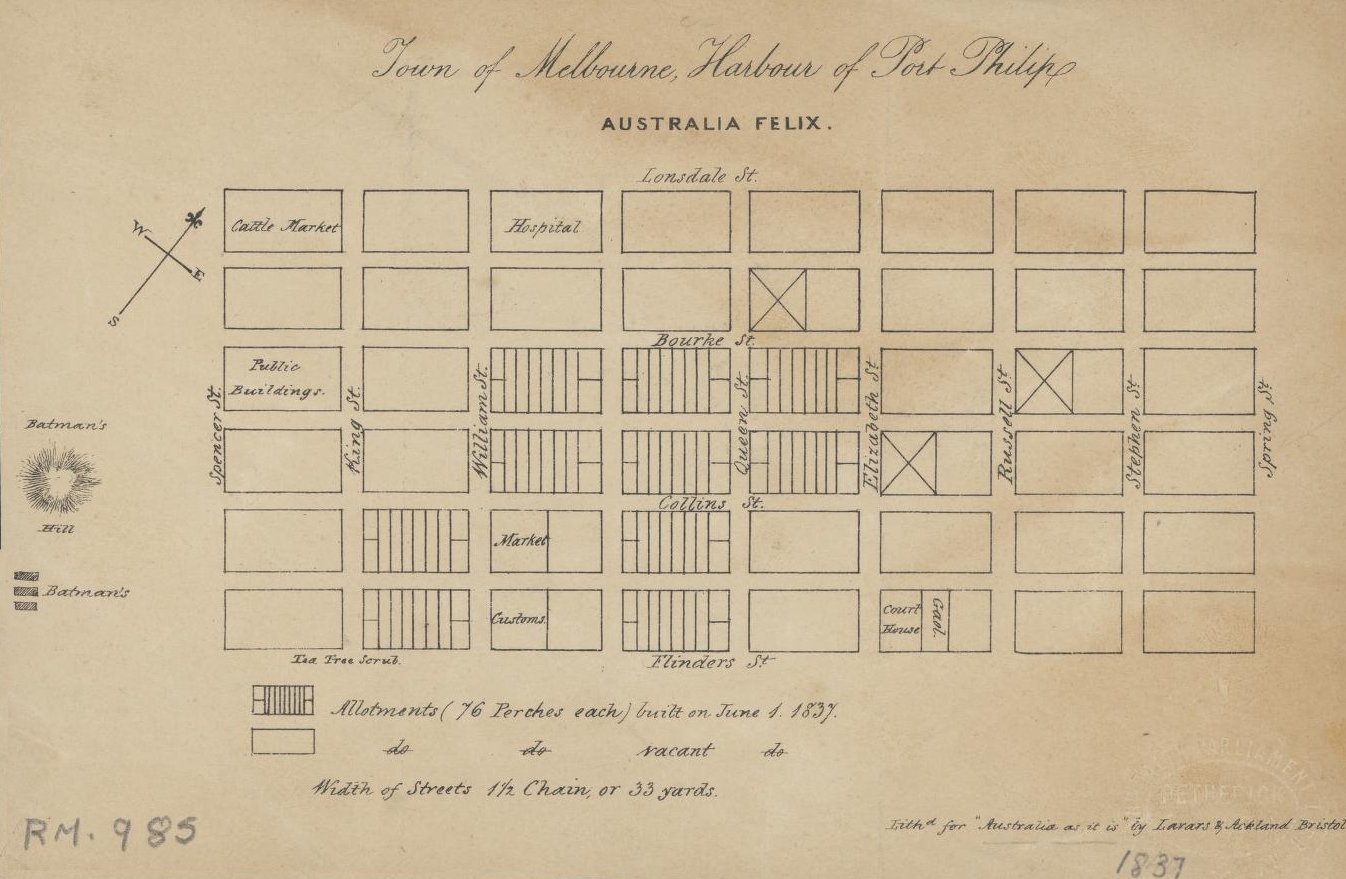 1837 Town of Melbourne