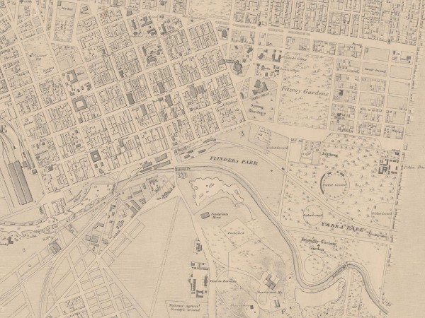 1864 (revised 1875) East Melbourne Map