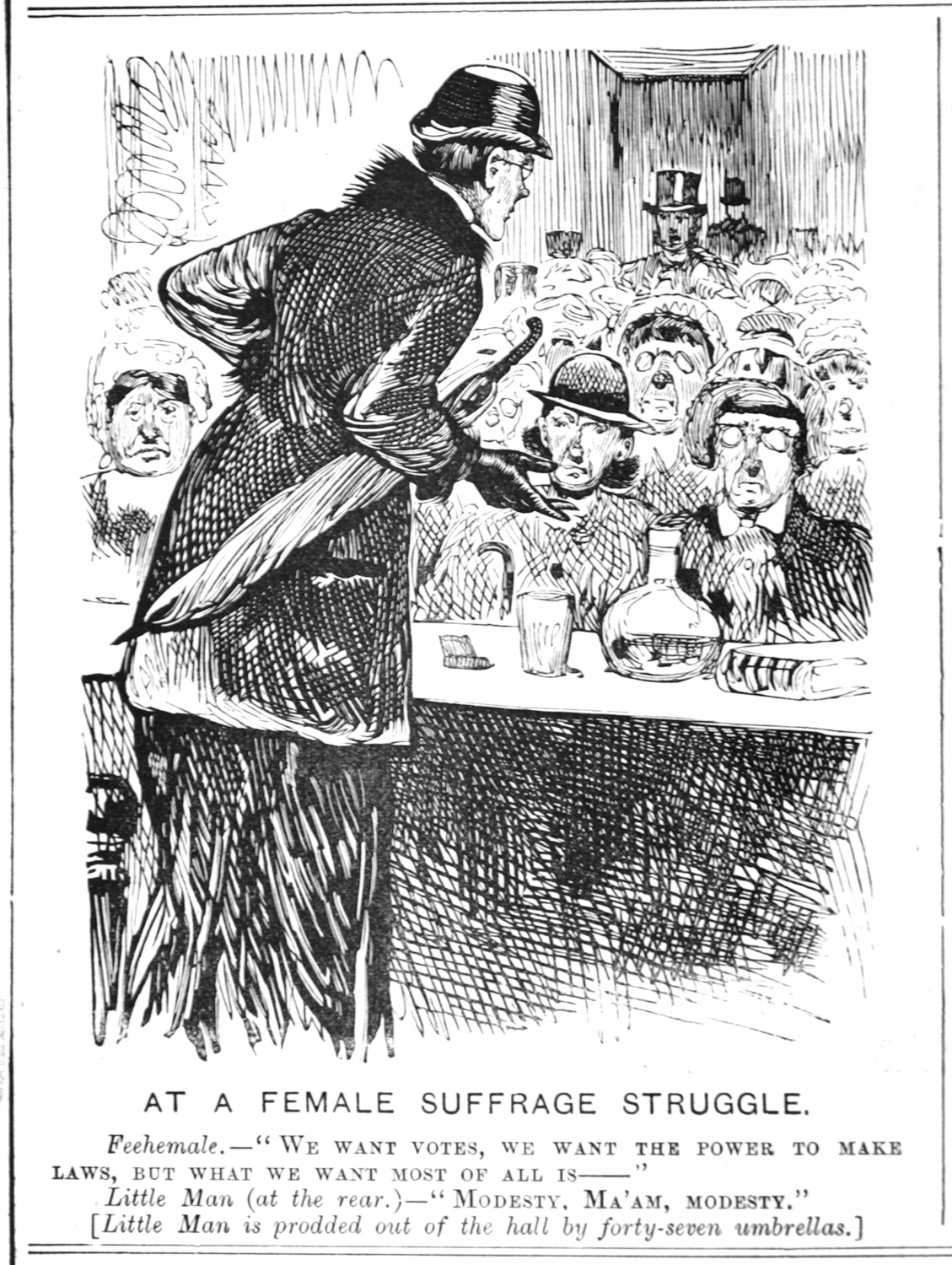 1884-07-03 Melb Punch p8 Female Suffrage Struggle