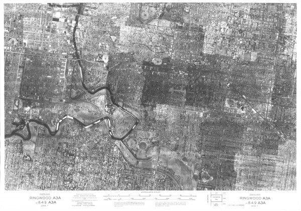 1945 Aerial Photo - Melbourne East