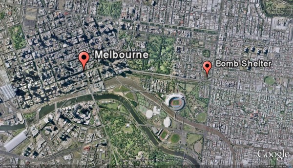 2009 00 East Melbourne Garden Avenue Bomb Shelter Location