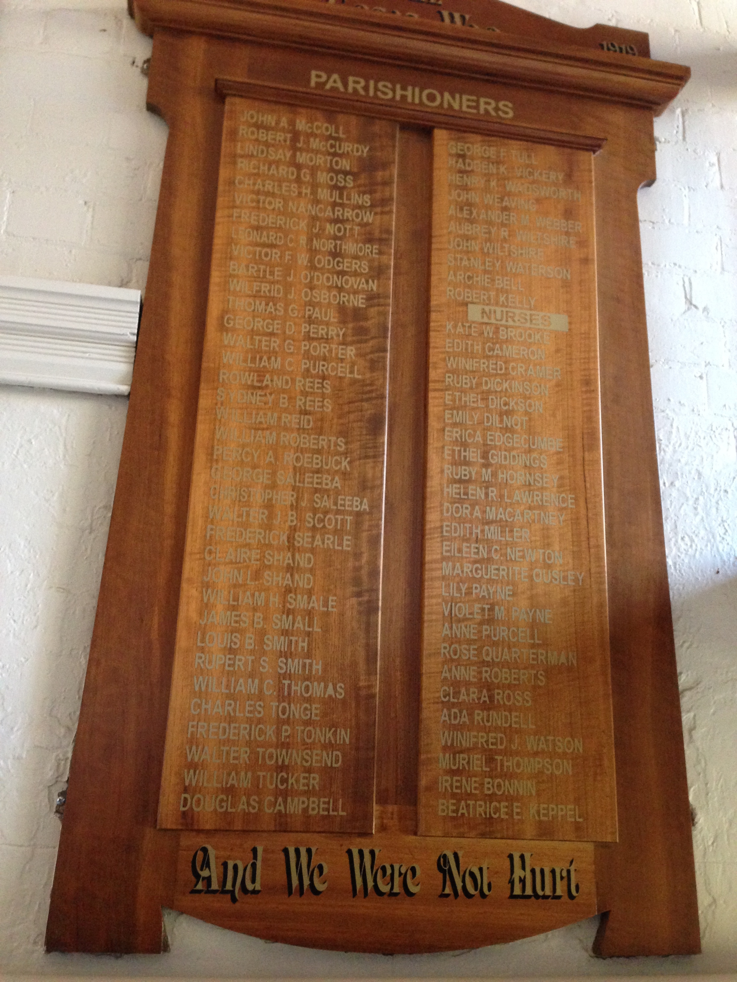 Rosa Quarterman commemorated at St Peter's Church Eastern Hill, Melbourne